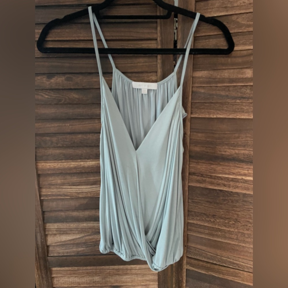 Anthropology Powder blue blouse